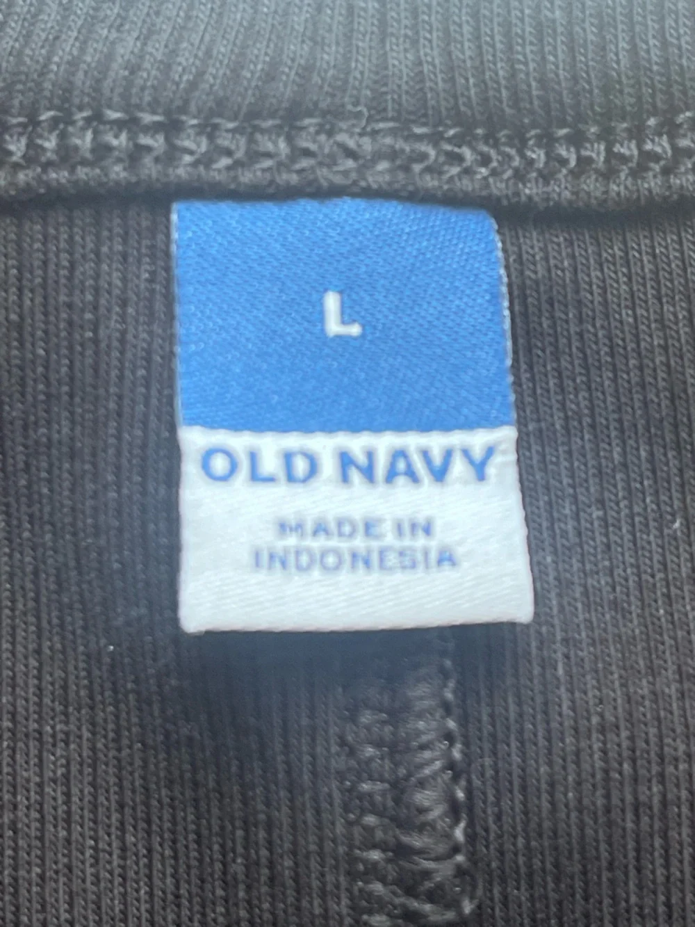 Old Navy Ribbed Knit Tank Dress LBD Size Large Black Stretch Racerback Basic NWT - Picture 3 of 8